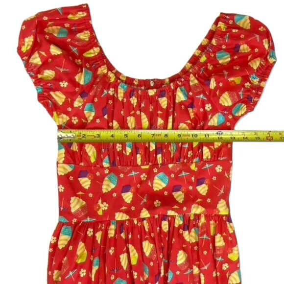 Disney Parks The Dress Shop Dole Whip Pineapple Swirl Dress - Picture 9 of 11